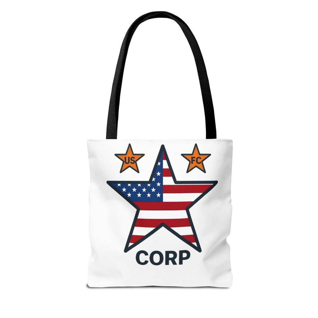 USFC-CORP LOGO Tote Bag — 'US FC' Corp Patriotic Canvas Tote