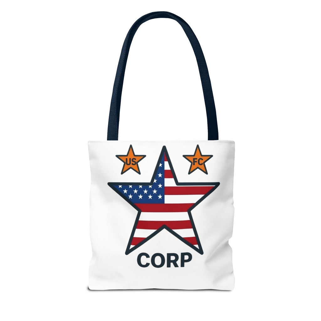 USFC-CORP LOGO Tote Bag — 'US FC' Corp Patriotic Canvas Tote