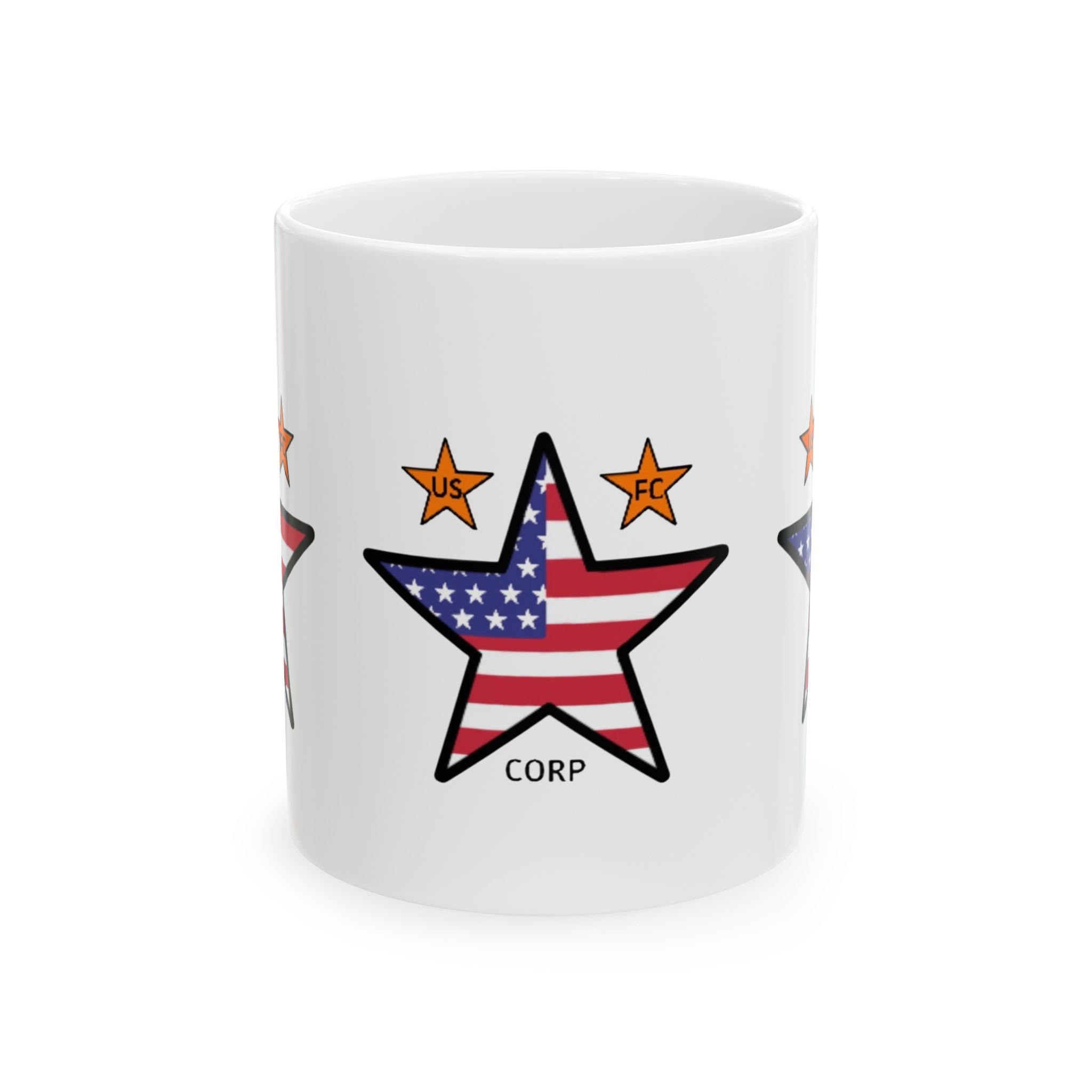 USFC-CORP LOGO Ceramic Mug | Patriotic Stars Ceramic Mug