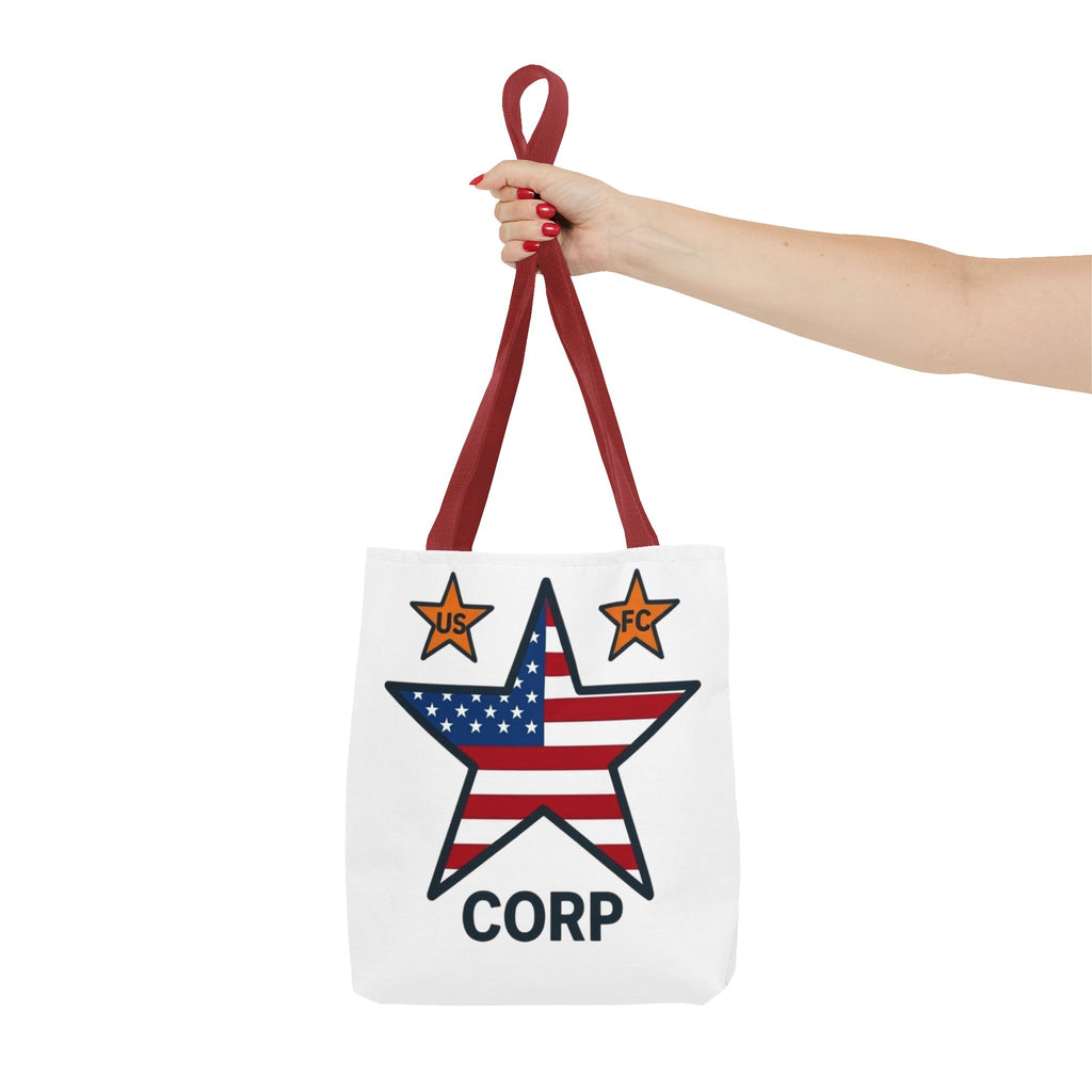 USFC-CORP LOGO Tote Bag — 'US FC' Corp Patriotic Canvas Tote