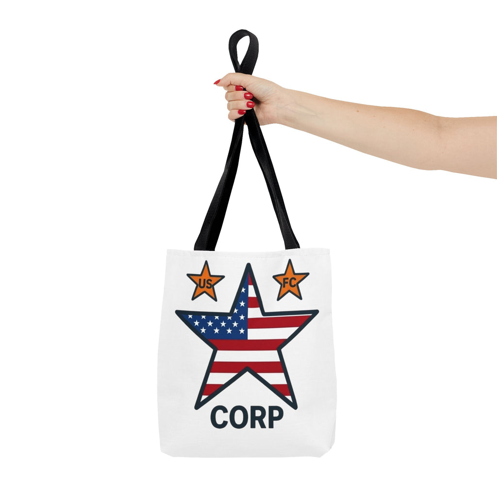 USFC-CORP LOGO Tote Bag — 'US FC' Corp Patriotic Canvas Tote