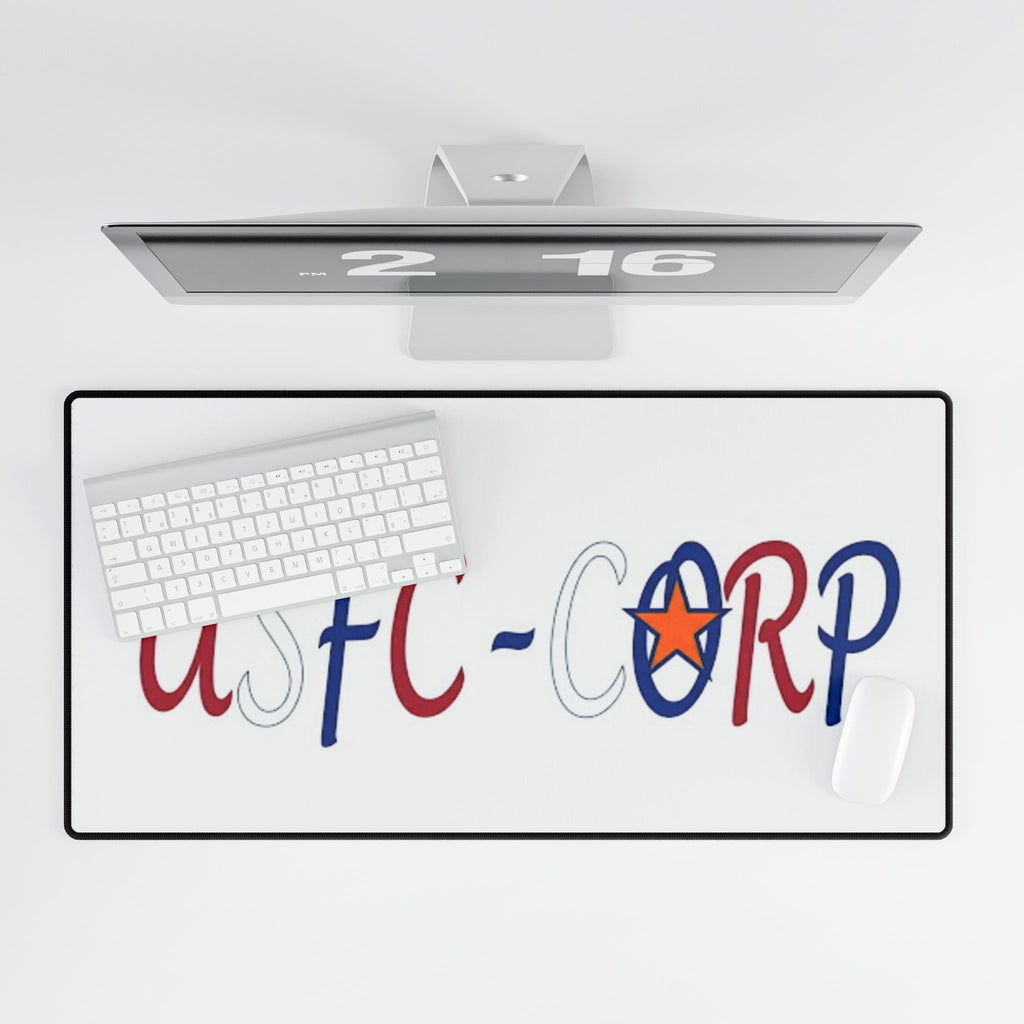 USFC-CORP Patriotic Logo Desk Mat — Large Gaming/Office Mouse Pad