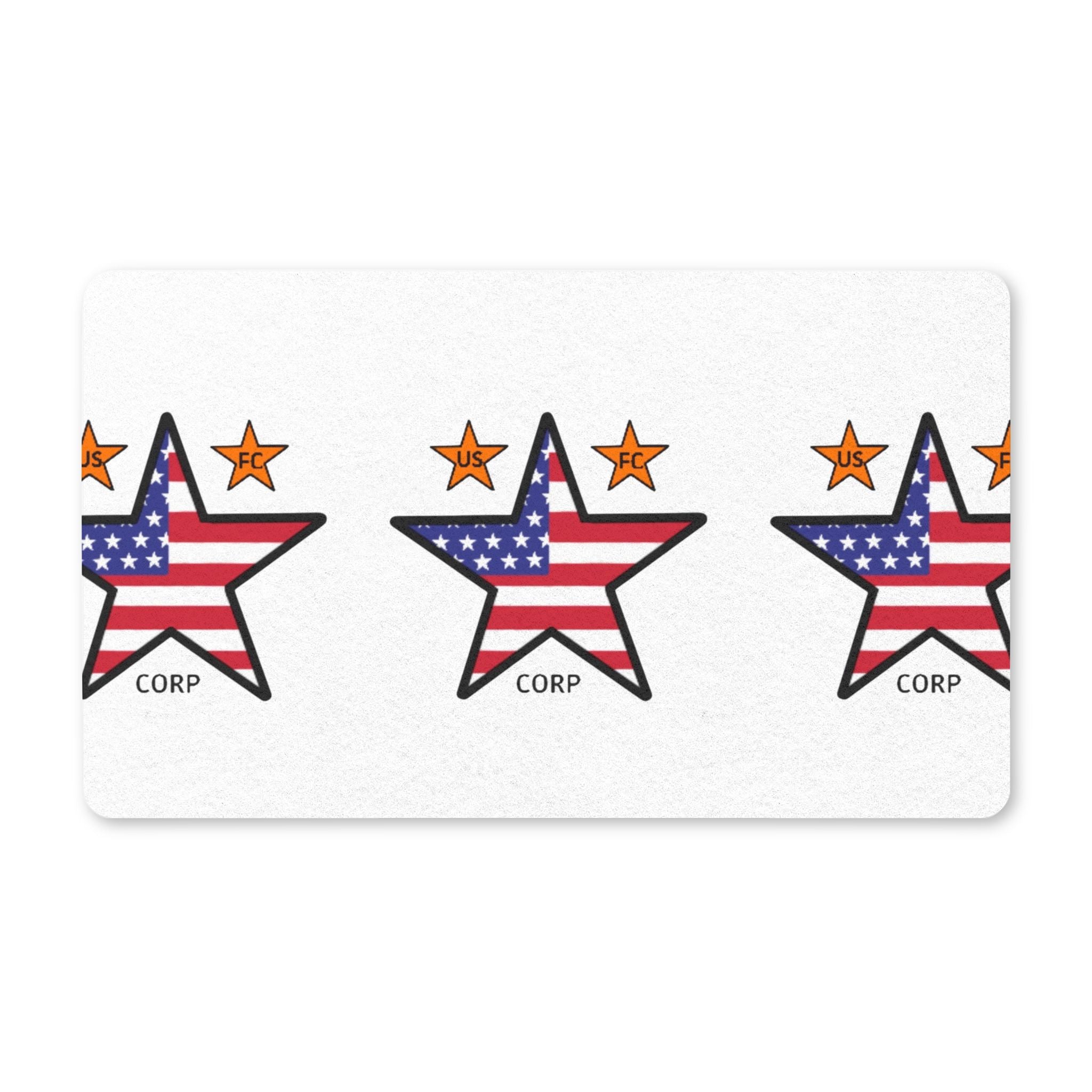 USFC-CORP ORIGINAL LOGO Doormat – USA Flag Welcome Mat