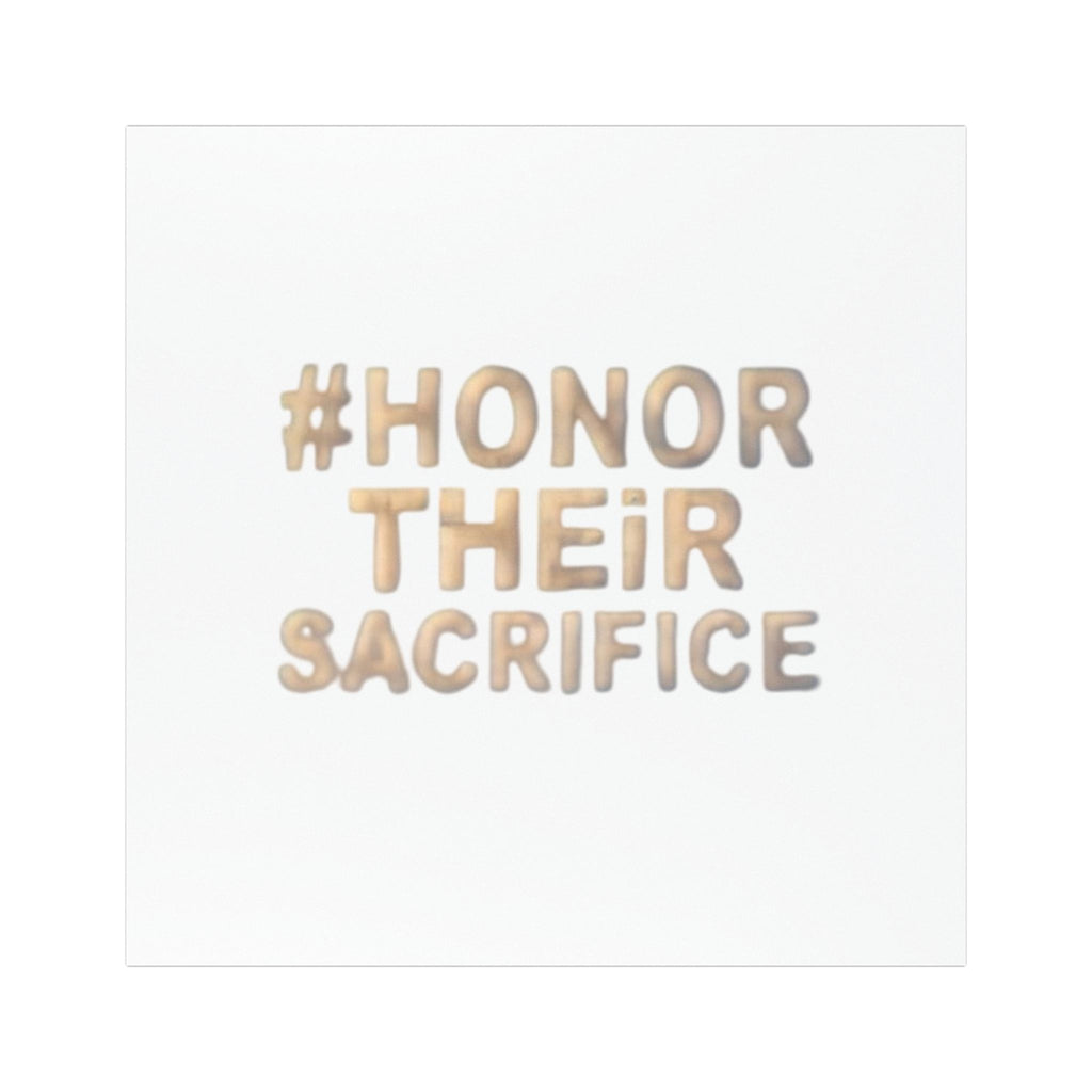 Car Magnet — “#Honor Their Sacrifice” Patriotic Remembrance Magnet