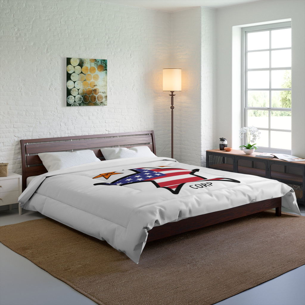 USFC-CORP ORIGINAL LOGO Comforter — US FC Corp Patriotic Bedding