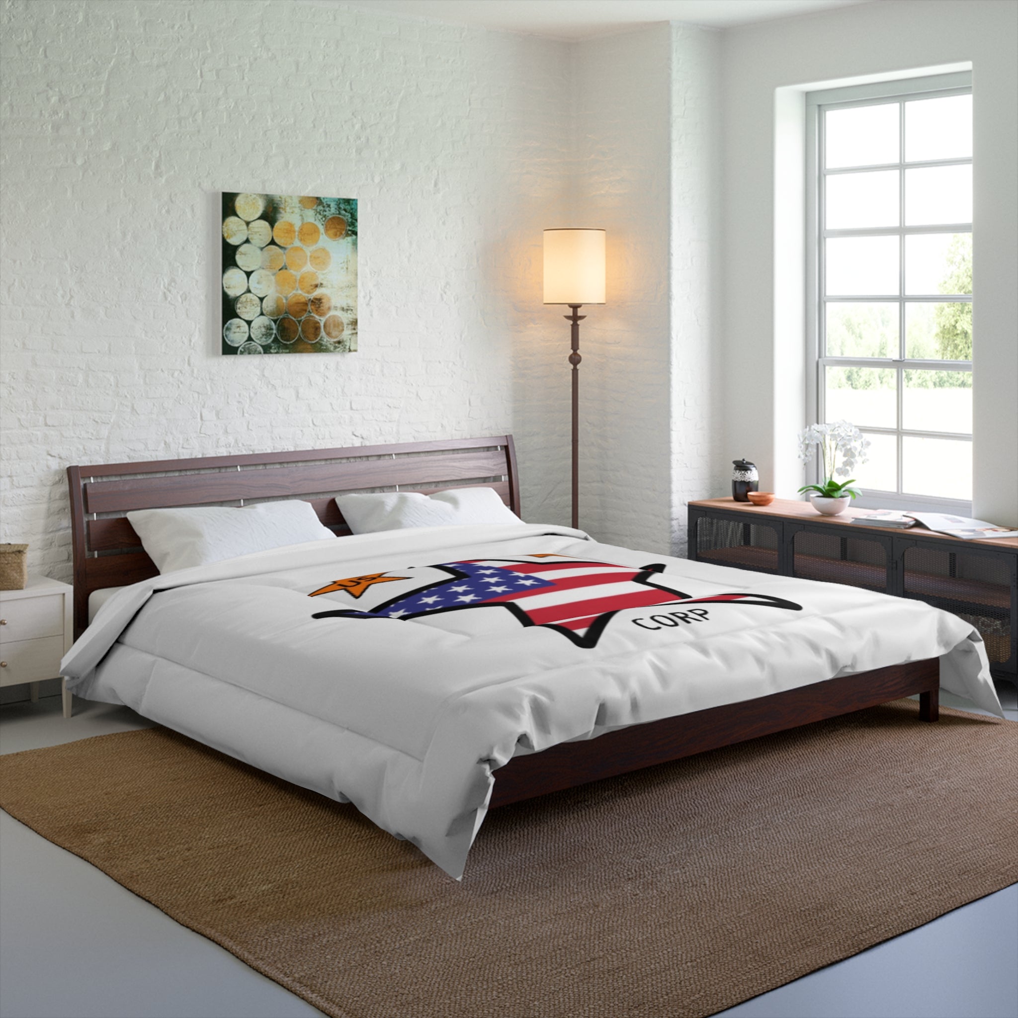 USFC-CORP ORIGINAL LOGO Comforter — US FC Corp Patriotic Bedding