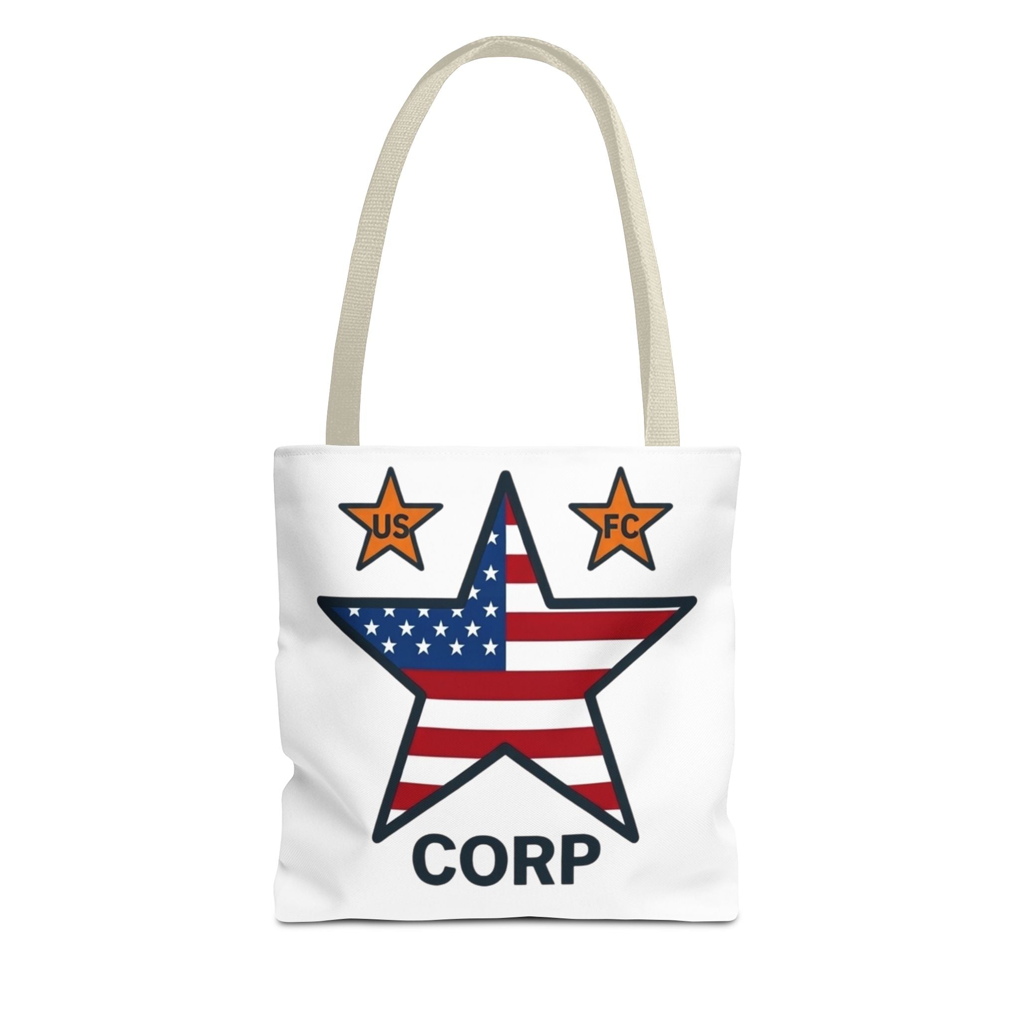 USFC-CORP LOGO Tote Bag — 'US FC' Corp Patriotic Canvas Tote