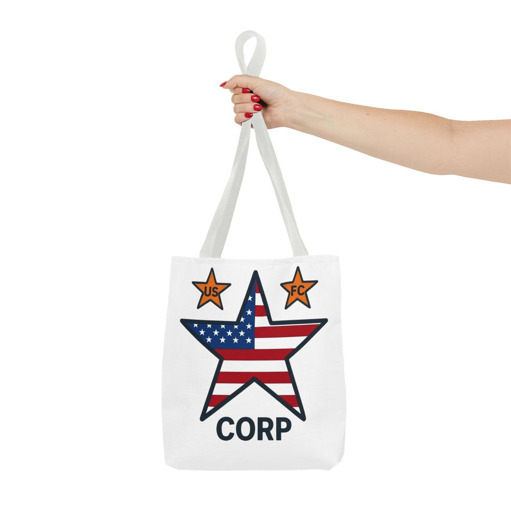 USFC-CORP LOGO Tote Bag — 'US FC' Corp Patriotic Canvas Tote