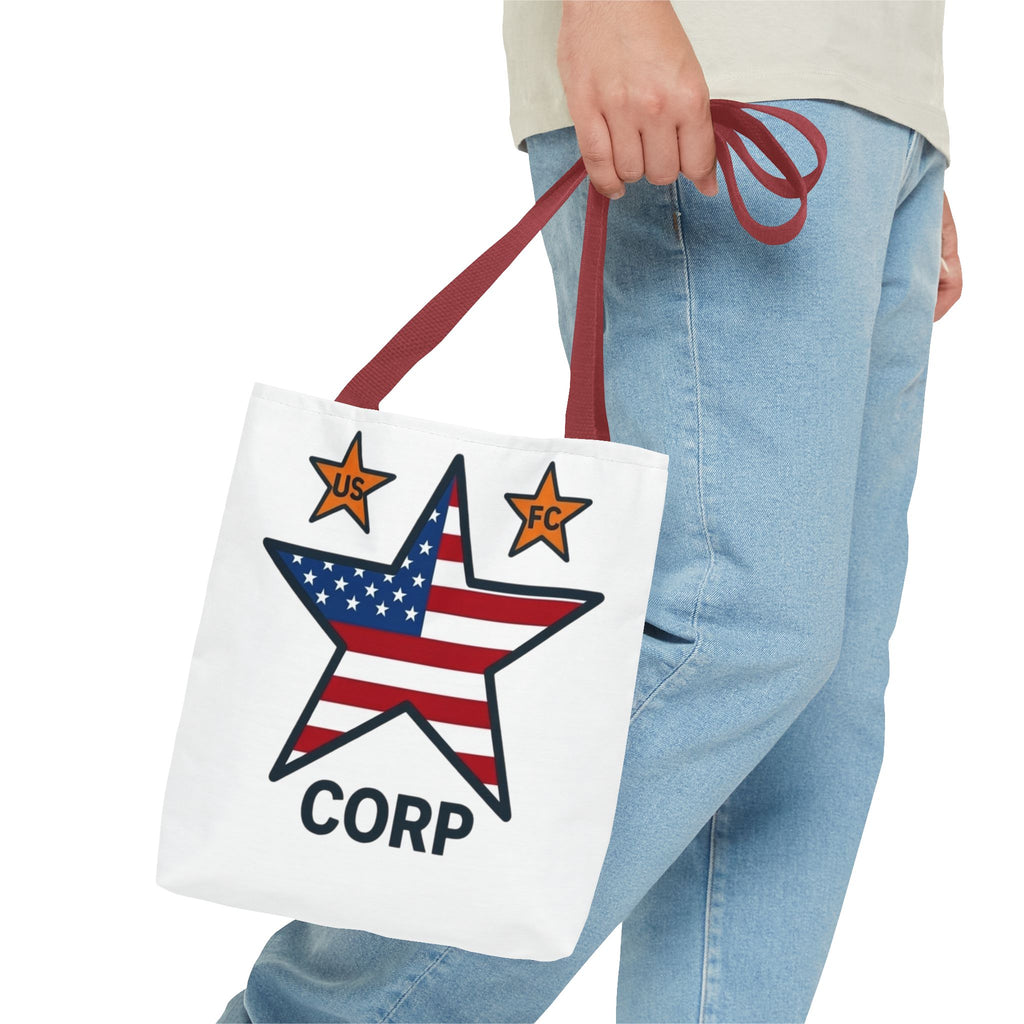 USFC-CORP LOGO Tote Bag — 'US FC' Corp Patriotic Canvas Tote