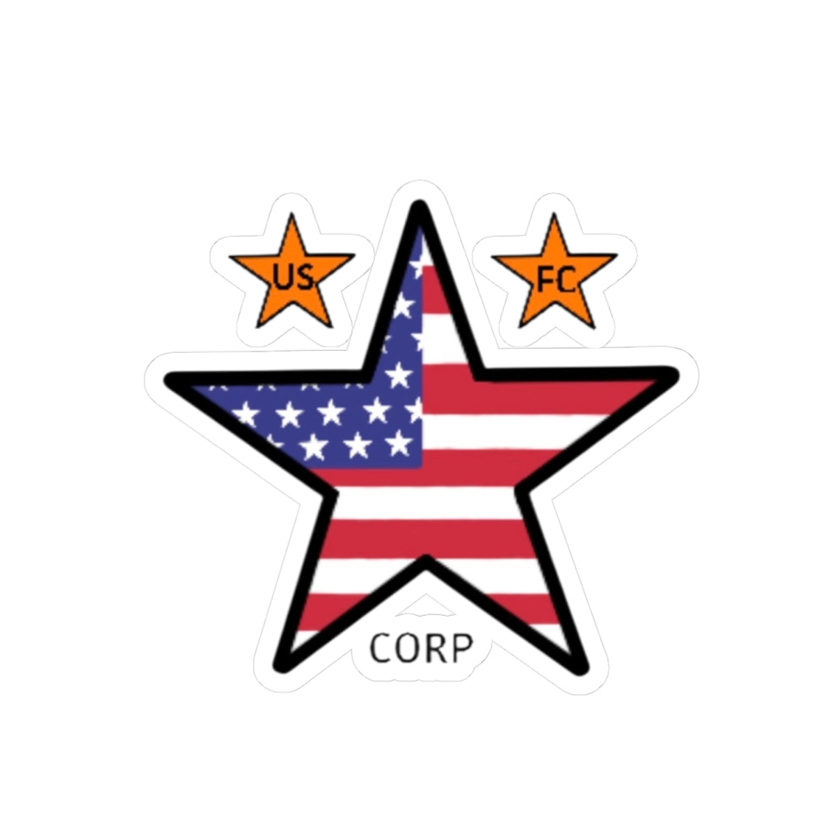 USFC-CORP LOGO Kiss-cut Stickers