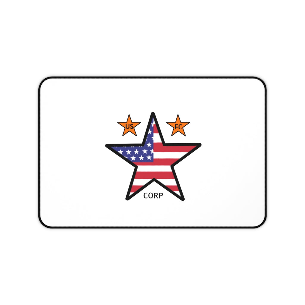 USFC-CORP ORIGINAL LOGO Desk Mat — Patriotic US Corp Mouse Pad