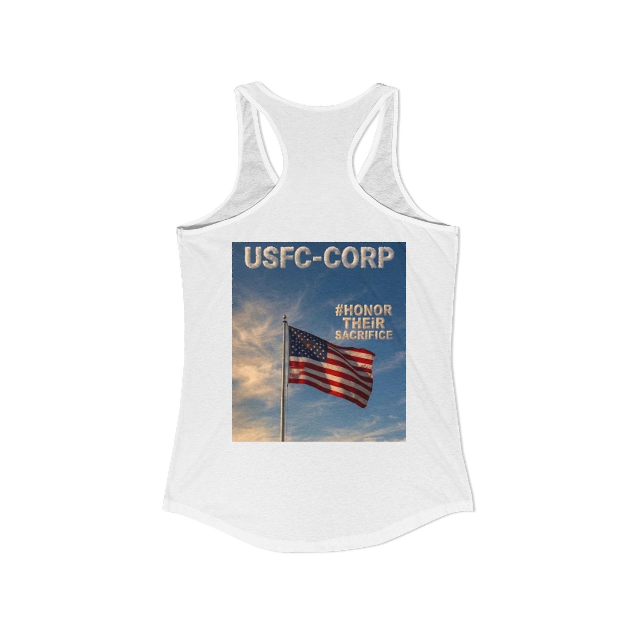 USFC-CORP HONOR THEIR SACRIFICE Ideal Racerback Tank