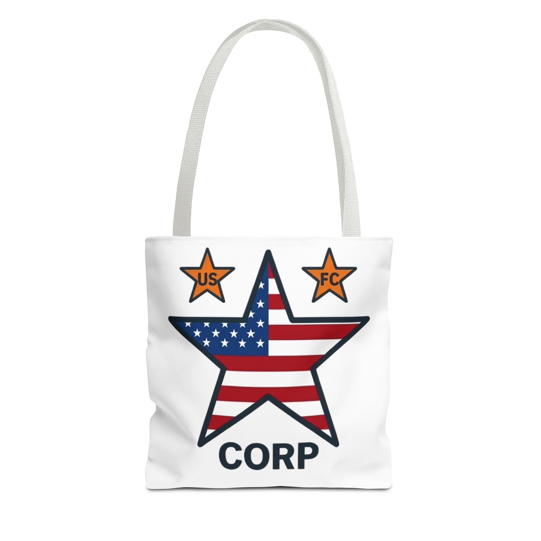 USFC-CORP LOGO Tote Bag — 'US FC' Corp Patriotic Canvas Tote