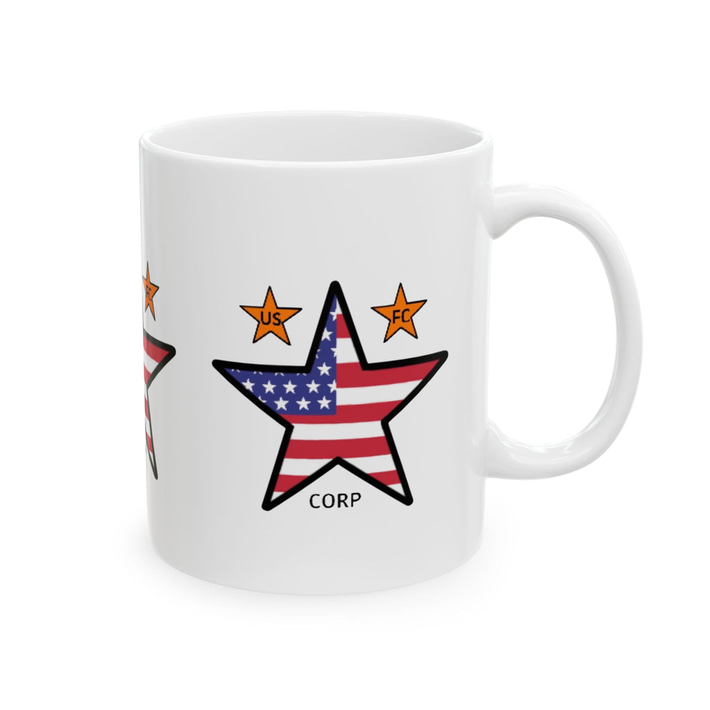 USFC-CORP LOGO Ceramic Mug | Patriotic Stars Ceramic Mug