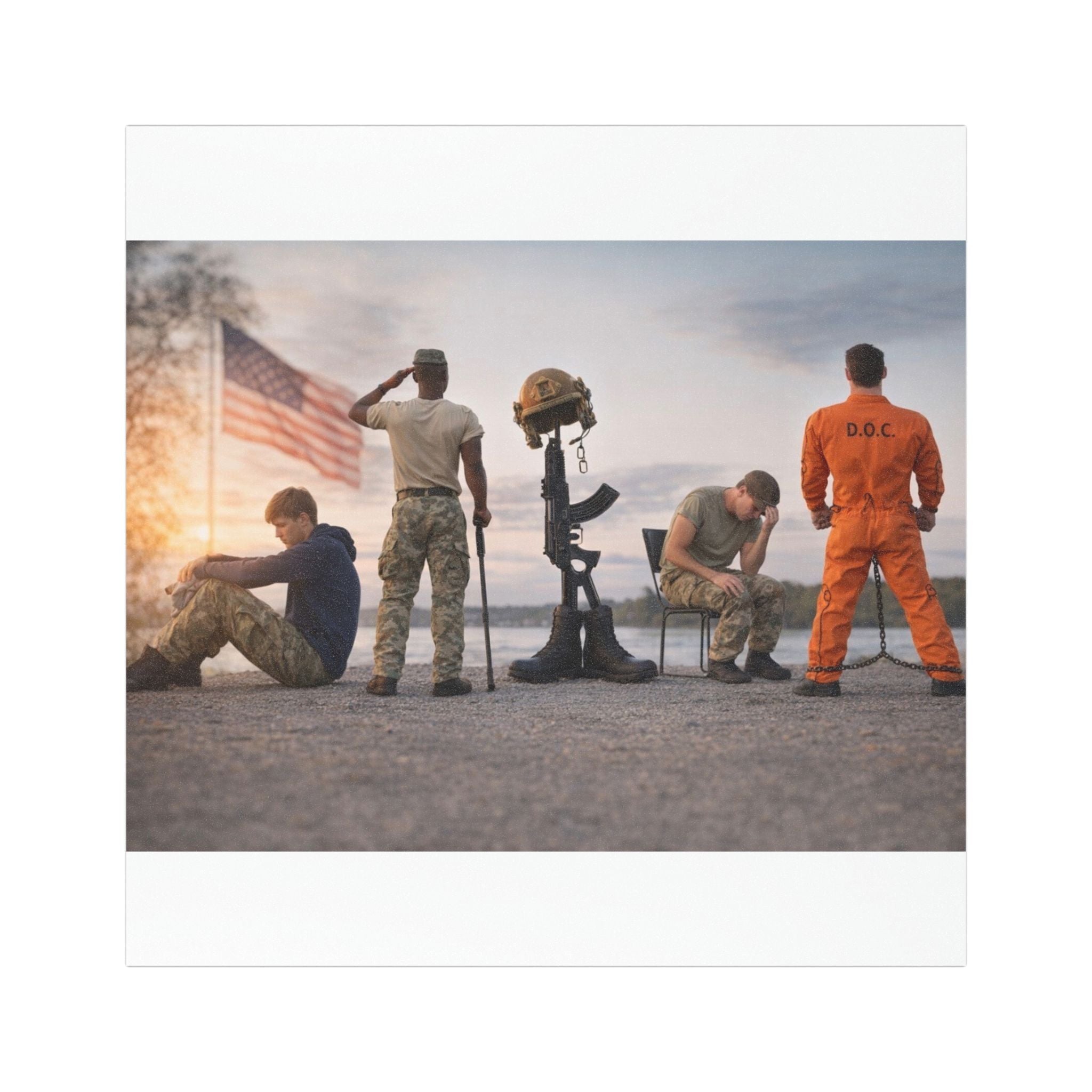 USFC-CORP FIFTH CASUALTY  Car Magnet – Military Tribute Vehicle Sticker