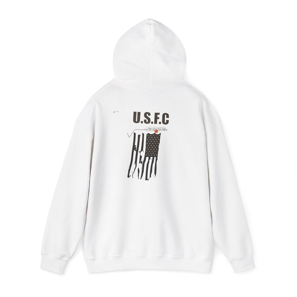 USFC-CORP Fifth Casualty and ORIGINAL LOGO Hoodie — USFC Patriotic Pullover