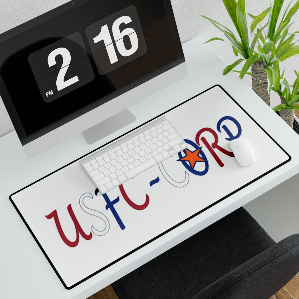 USFC-CORP Patriotic Logo Desk Mat — Large Gaming/Office Mouse Pad