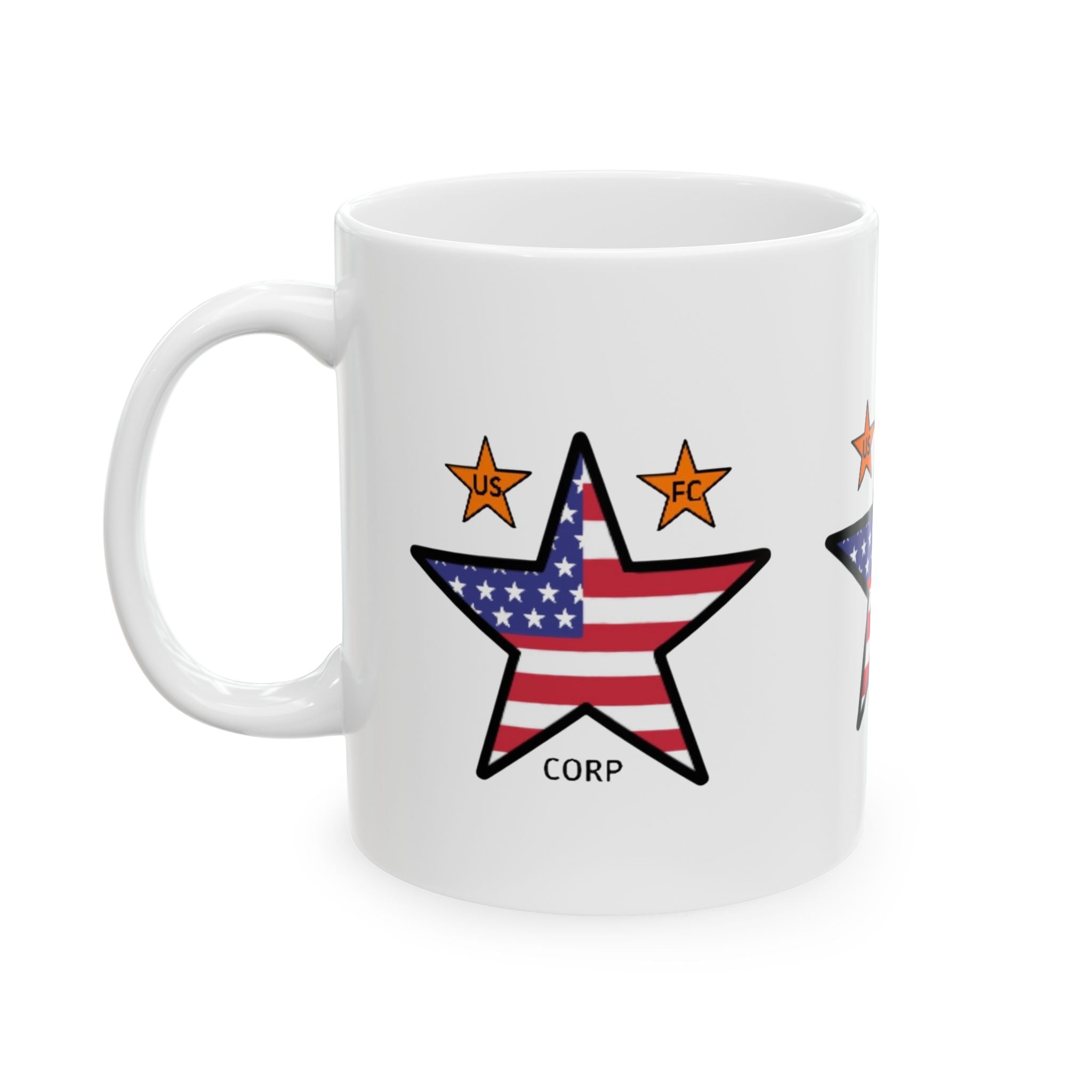 USFC-CORP LOGO Ceramic Mug | Patriotic Stars Ceramic Mug