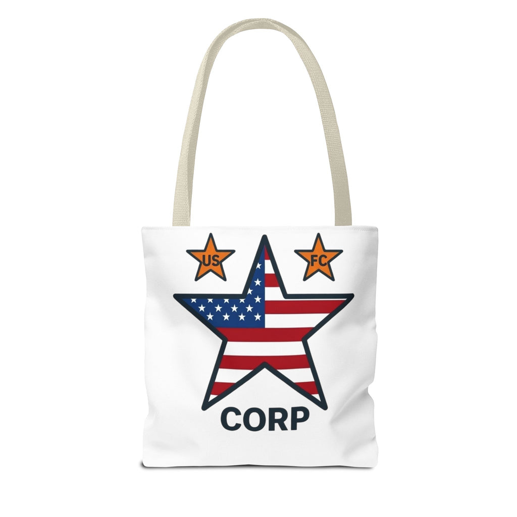 USFC-CORP LOGO Tote Bag — 'US FC' Corp Patriotic Canvas Tote
