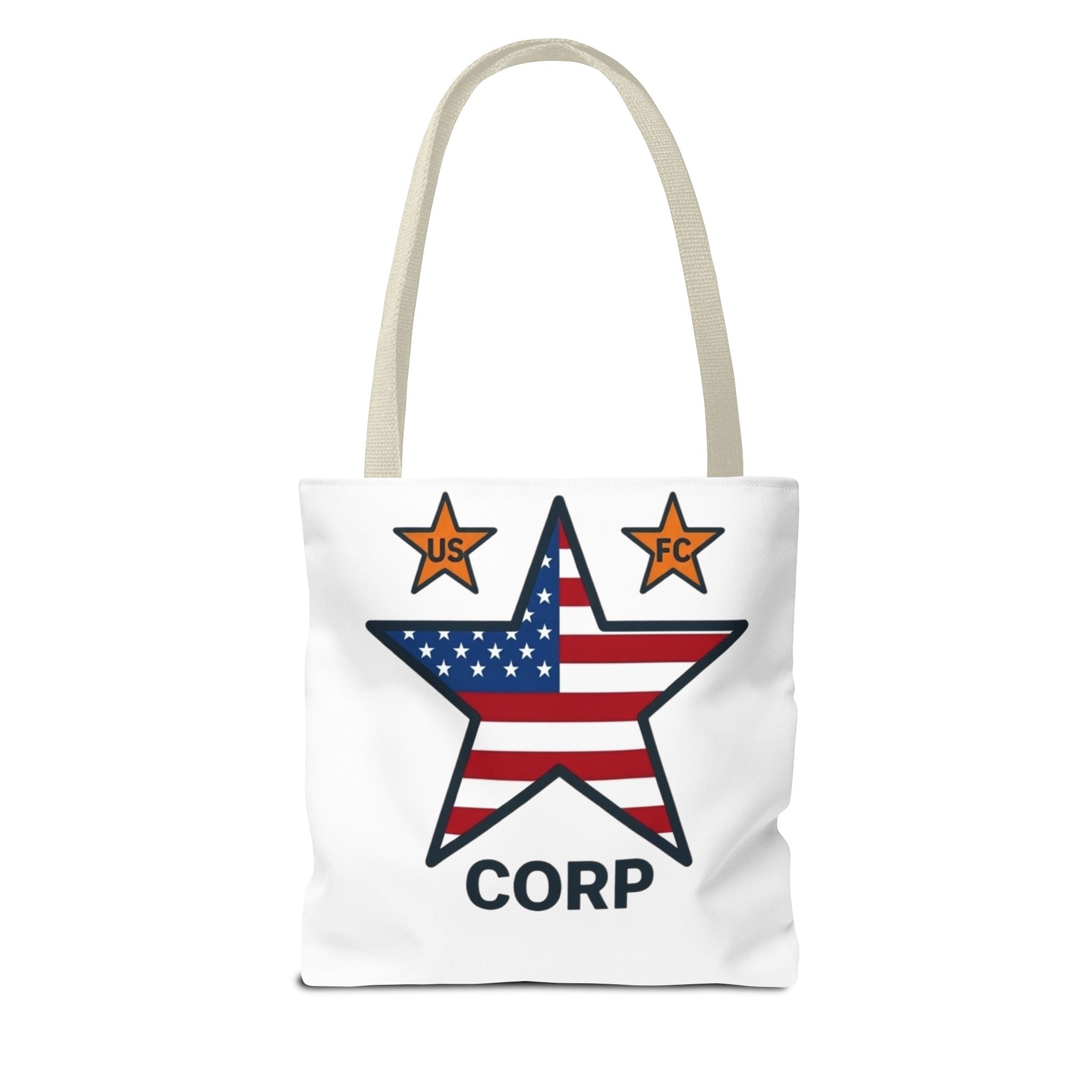 USFC-CORP LOGO Tote Bag — 'US FC' Corp Patriotic Canvas Tote