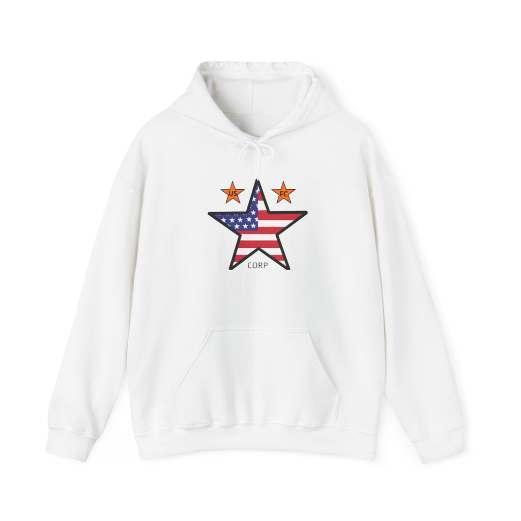USFC-CORP Fifth Casualty and ORIGINAL LOGO Hoodie — USFC Patriotic Pullover