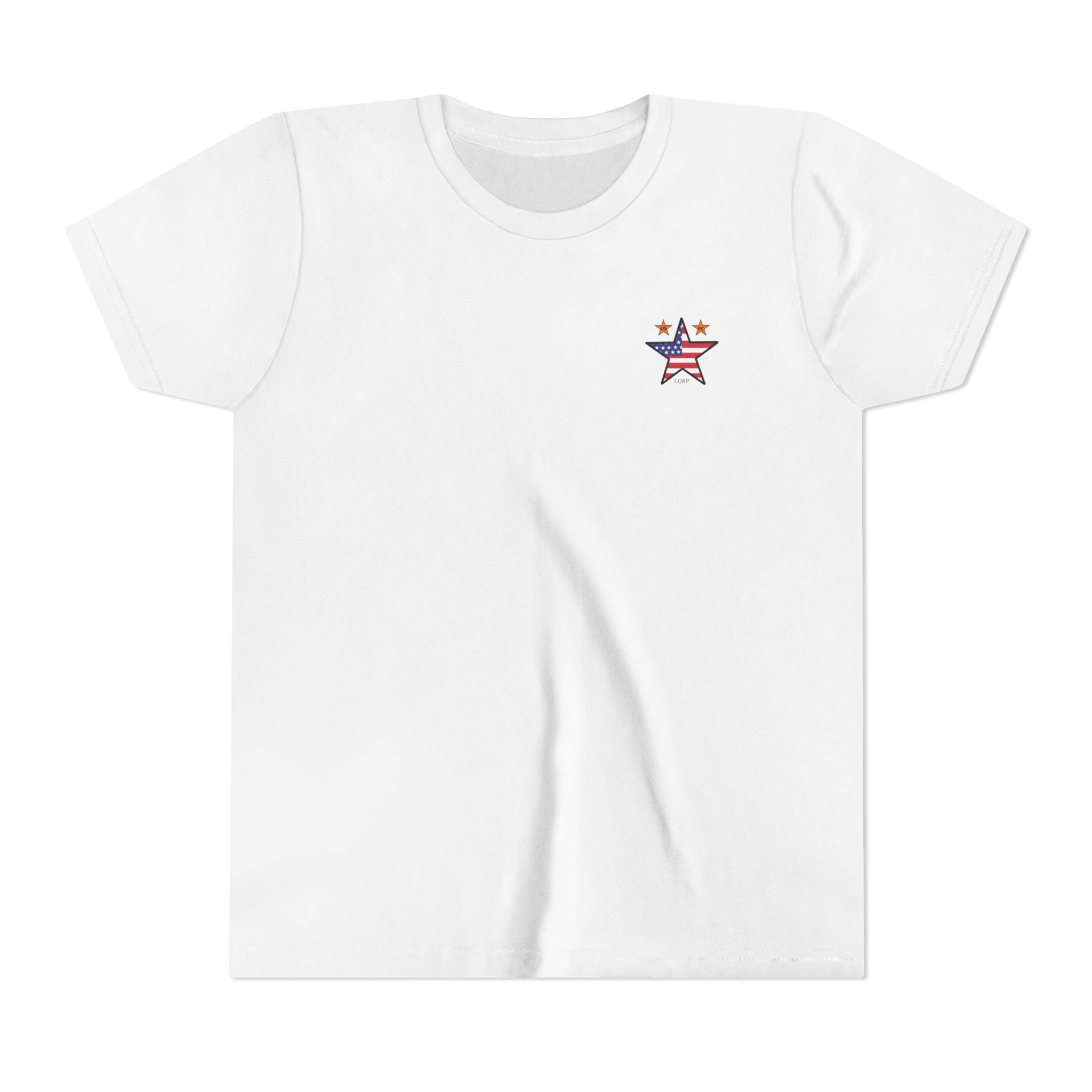 USFC-CORP "HONOR THEIR SACRIFICE Youth T‑Shirt - US Flag "Honor Their Sacrifice" Memorial Tee