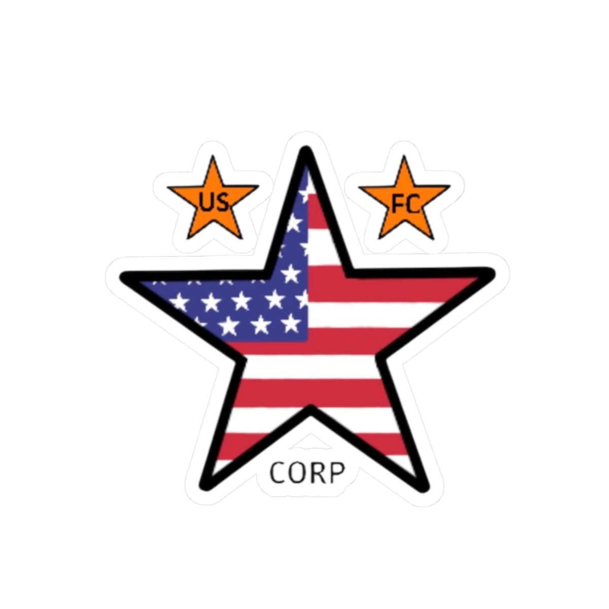 USFC-CORP LOGO Kiss-cut Stickers