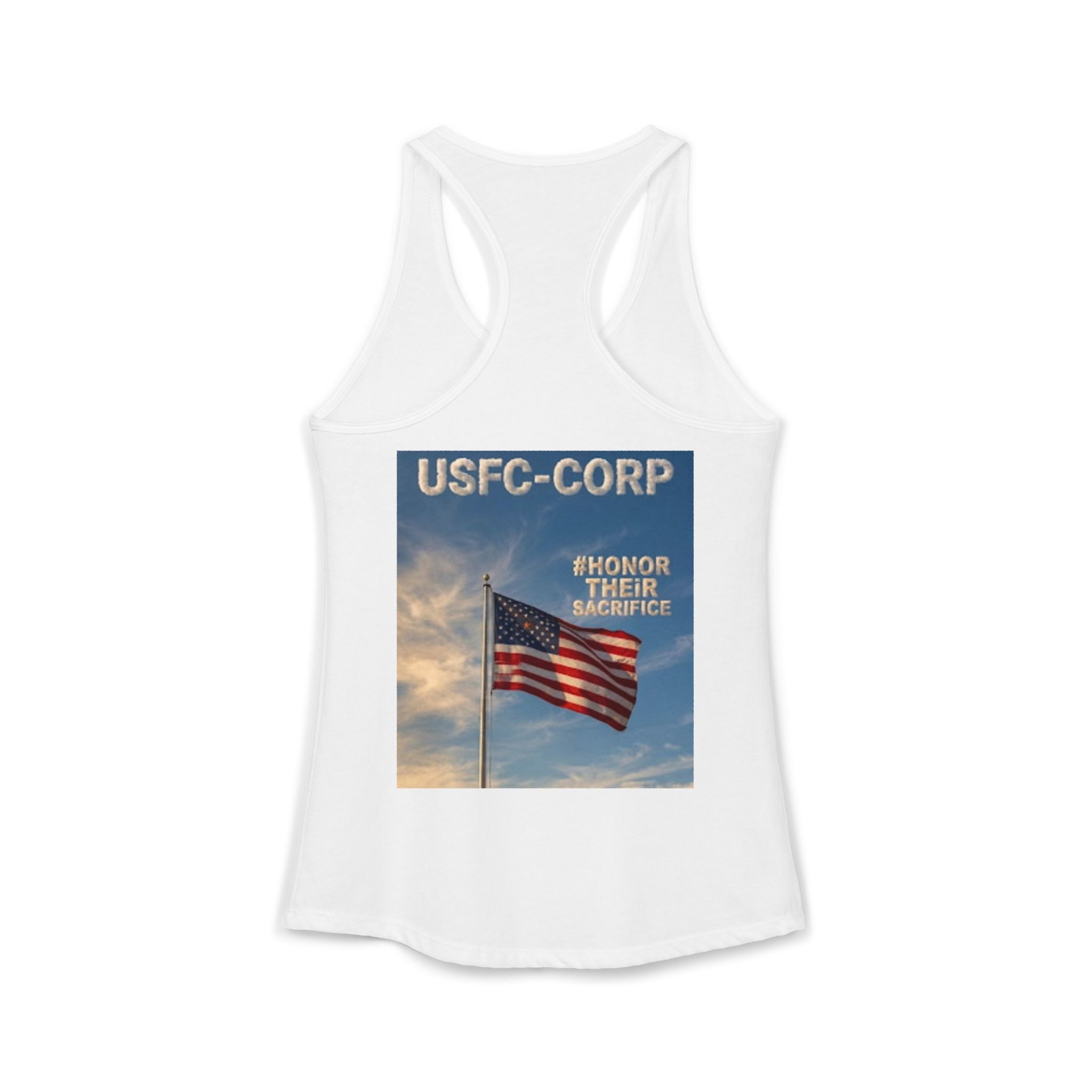 USFC-CORP HONOR THEIR SACRIFICE Ideal Racerback Tank