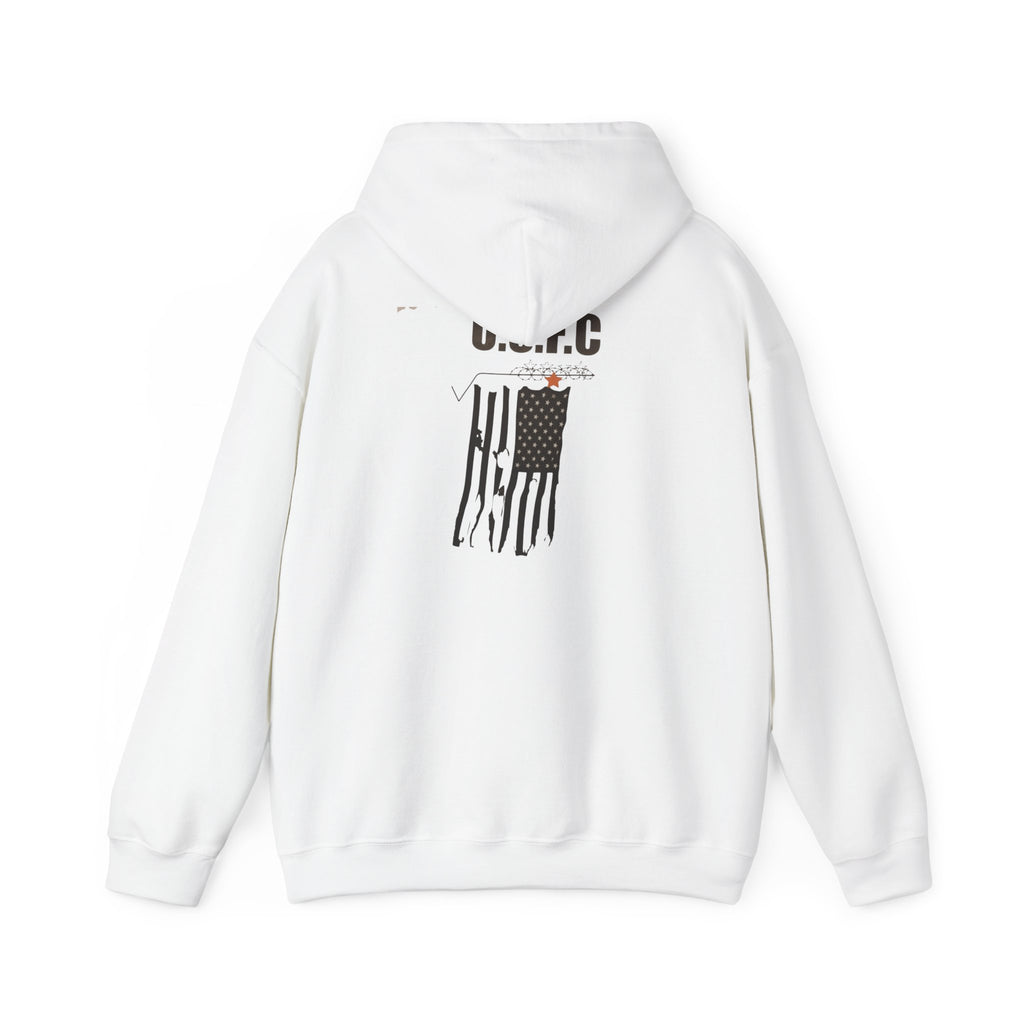 USFC-CORP Fifth Casualty and ORIGINAL LOGO Hoodie — USFC Patriotic Pullover