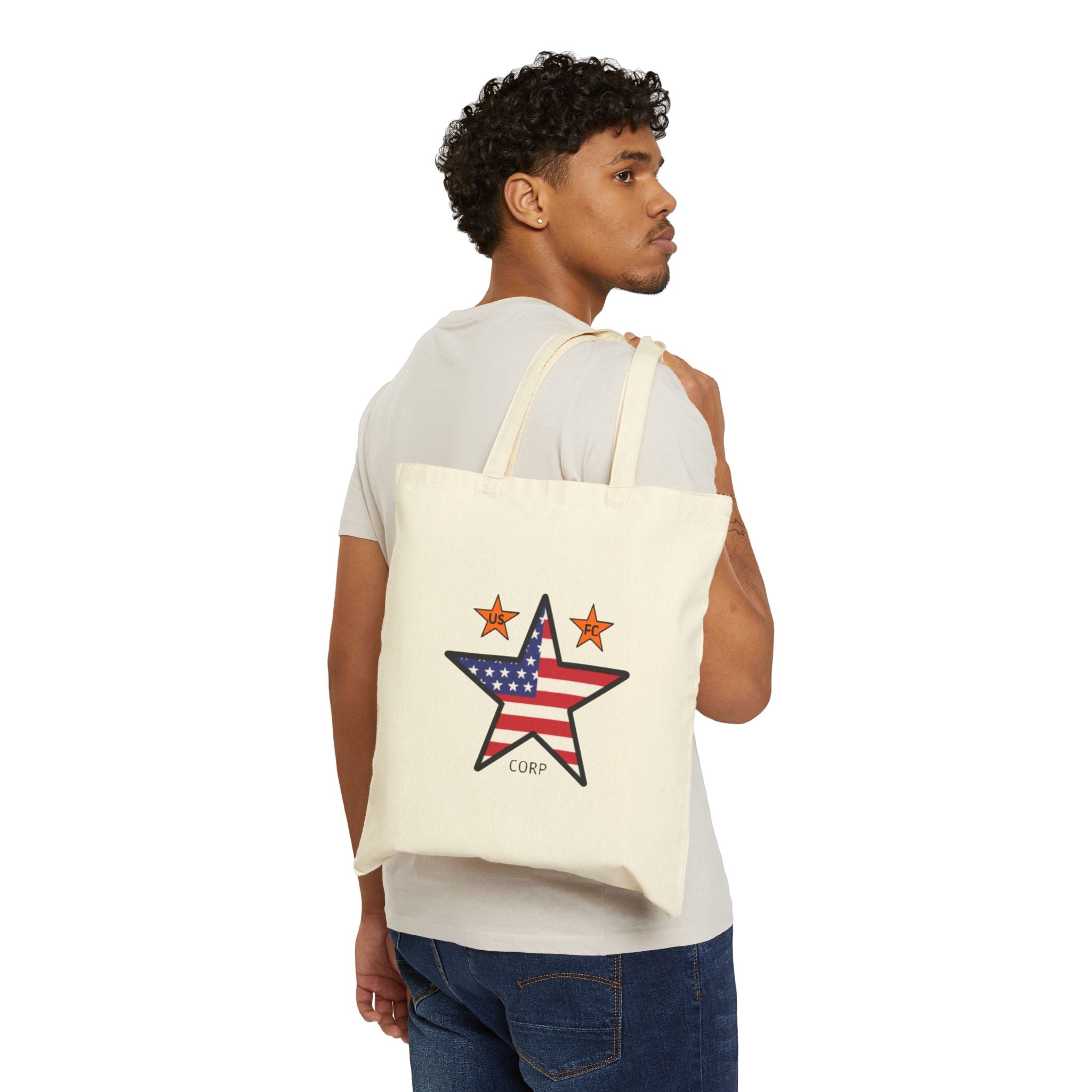 USFC-CORP LOGO Cotton Canvas Tote Bag