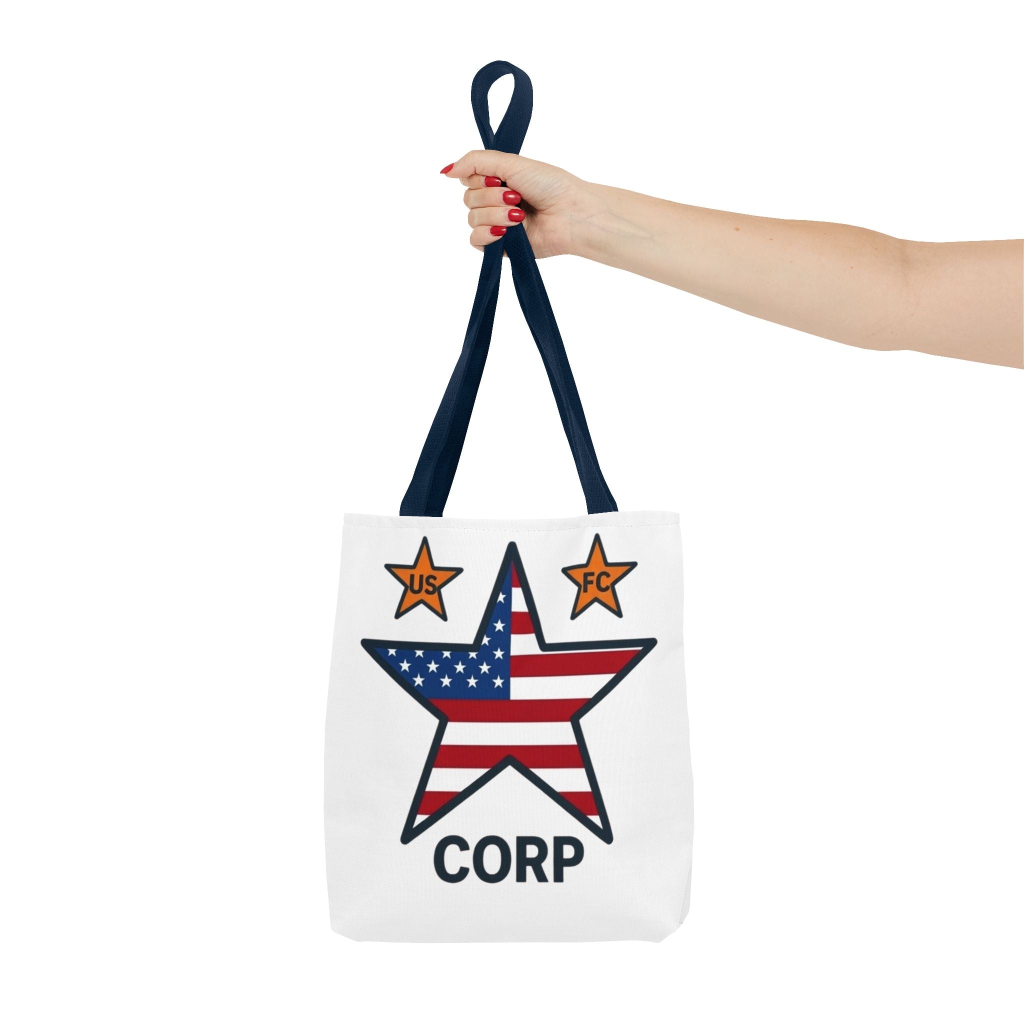 USFC-CORP LOGO Tote Bag — 'US FC' Corp Patriotic Canvas Tote